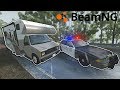 INSANE RV POLICE CHASE IN THE RAIN! - BeamNG Mod Gameplay & Crashes - Car Crash Game