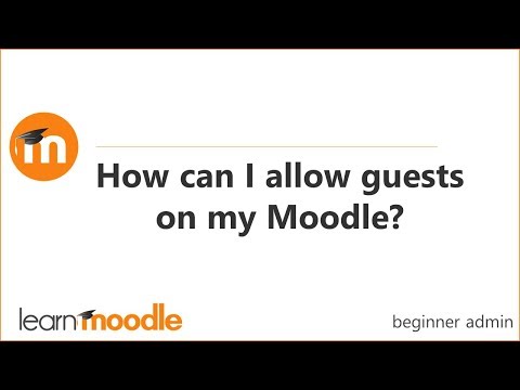 How can guests access my Moodle?
