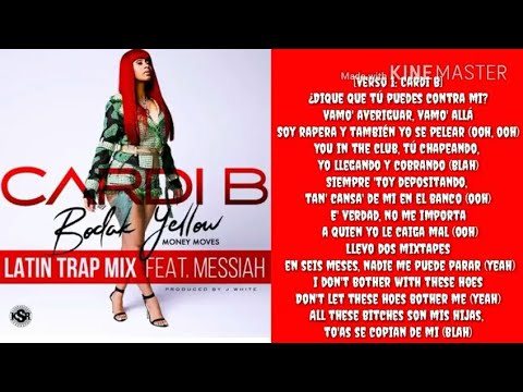 Cardi B Bodak Yellow Latina Trap Remix Lyrics Cardi B Bodak