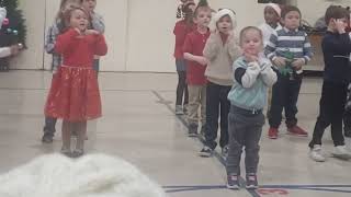 Tyler's kindergarten Christmas program. cherish these moments