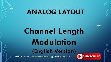Channel Length Modulation - English Version