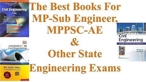 The Best Books for MP Sub Engineer, MPPSC-AE and Other Competitive Exams | By Nadish Pandey