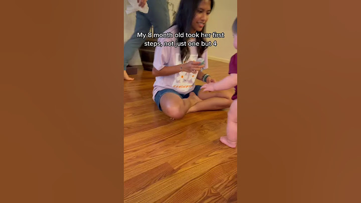 MY 8 MONTH OLD TOOK HER FIRST STEPS!!! *shook*