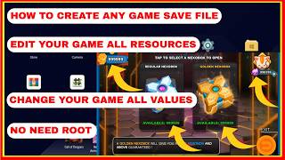 Create any Game Save File | Edit Your Game Resources | Change Android Game Values