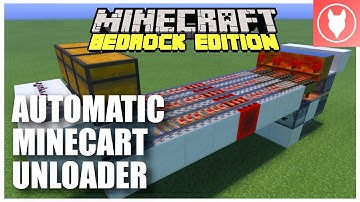 How to Make an Automatic Minecart Unloader in Minecraft Bedrock