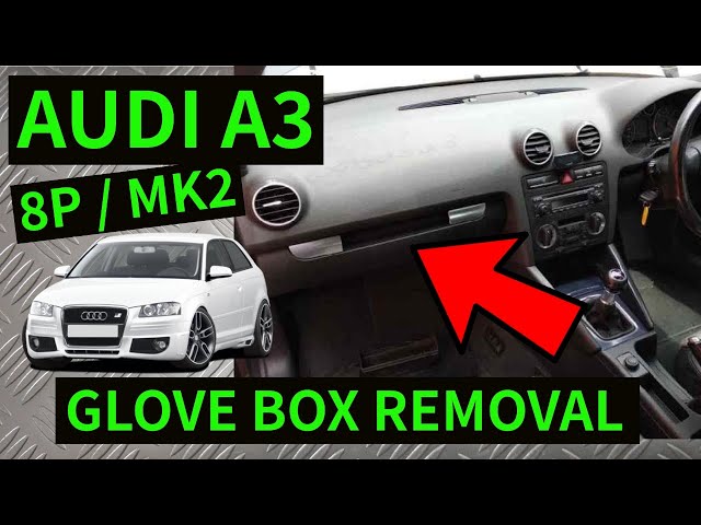 AUDI A3 8P - How To Remove Glove Box Compartment Removal 2004-2012 