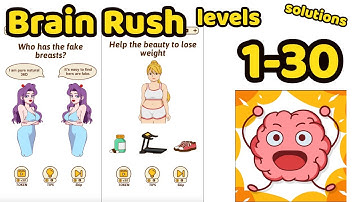 Brain Rush Game All levels 1- 30 Game Review Complete Gameplay Walkthrough (iOS-Android)