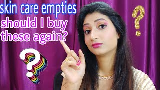 Why shouldn't or should I buy these skin care empties // #poonamlakesar