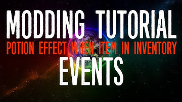 Minecraft Modding Tutorial | Events - Potion Effect when item in inventory (1.8.9)