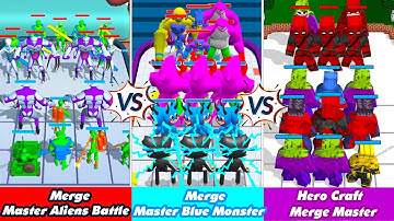 Merge Master Blue Monster Vs Hero Craft Merge Master Vs Merge Master Aliens Battle Android Gameplay