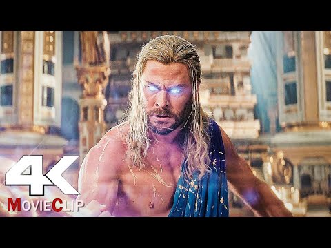 Thor Vs Zeus   Fight Scene   Thor Love and Thunder 2022 HD 