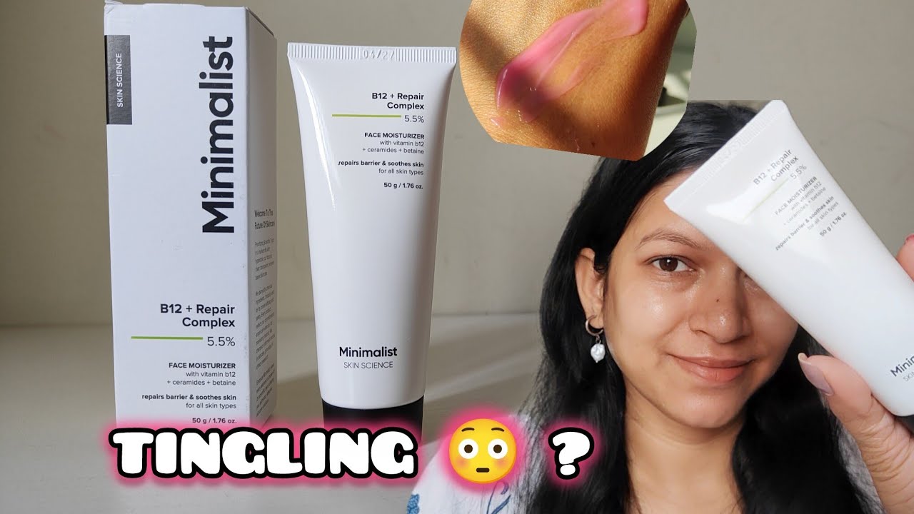 Minimalist Vitamin B12 Moisturizer ❗ Tingling Sensation? | Dry Skin Honest Truth #minimalist 