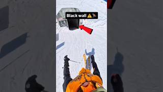 Ye Tunnel Le Jata Hai 46° Drop 🤯 #shorts #viralshorts #ytshorts #ski #blackwall