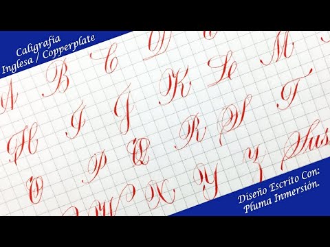 ✔ Caligrafía Inglesa | Copperplate | ABECEDARIO EN MAYUSCULAS | Cómo Escribir Bonito Pablo Bermúdez