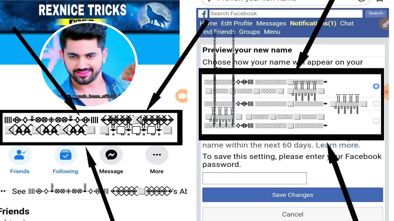 HOW TO MAKE JUNGLI NAME FB ACCOUNT WITH OUT UPDATE NAME || REXNICE TRICKS || 22 NOVEMBER 2019