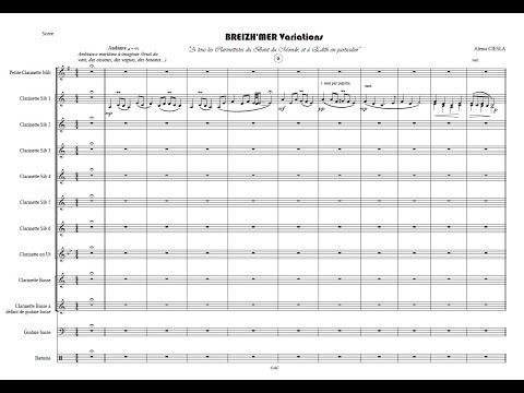 Breizh'mer Variations - Score début