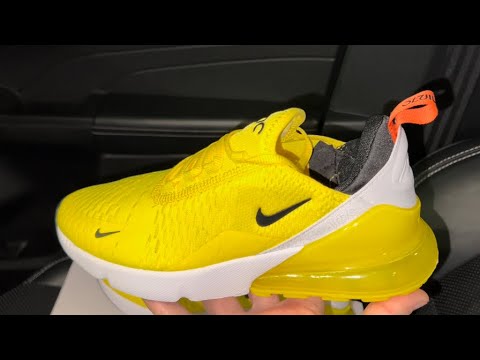 yellow nike women's air max 270