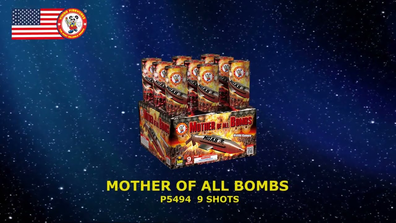 Mother of all Bombs 9 shot 500 Gram Cake - Winda Brand Fireworks