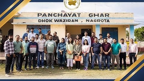 Field Visit- "ToT Programme on Panchayats Own Source Revenue Generation"