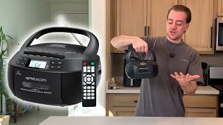Greadio Boombox Review – CD, Cassette, Radio, Bluetooth (All-In-One Retro Player)