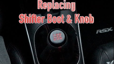 [HD] PROJECT RSX: Red Stitching Shift Boot/Knob Replacement
