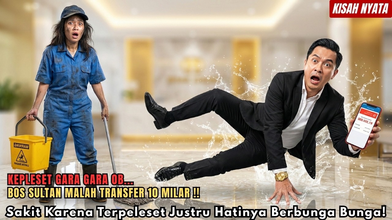 Terpeleset Gara Gara Air Pel, BOS SULTAN ini Malah Transfer 10 Miliar Ke Janda OB! Ternyata