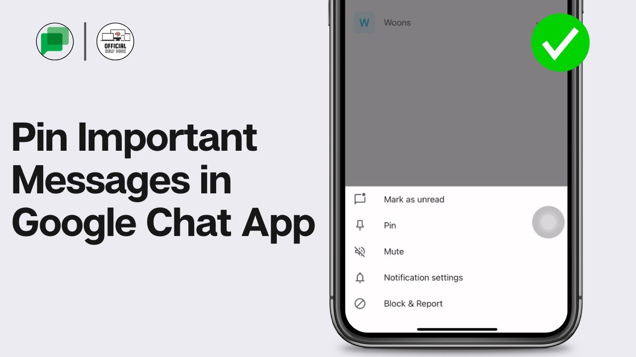 How to Pin Important Messages in Google Chat App 2024 | Pin Chat ...