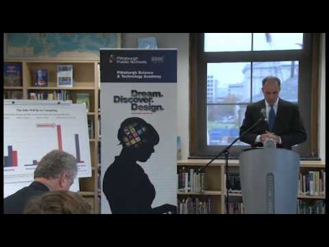Pittsburgh Science and Technology Academy - Presser with Google and Senator Robert Casey