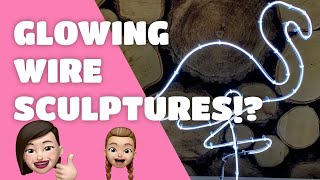 Unboxing and Making Electroluminescent Sculptures from Maker Crate! EL Wire! Yikes