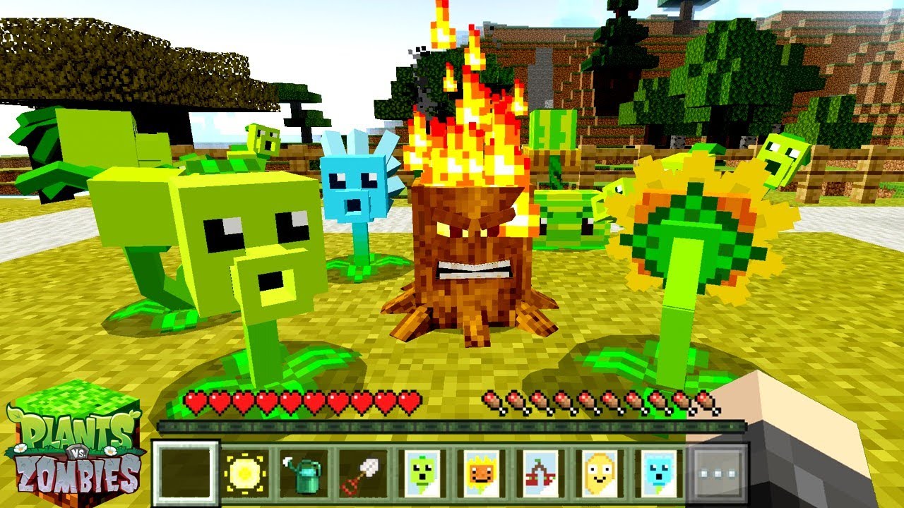 SERPVZ (Plants vs. Zombies Addon) Mods Minecraft Bedrock