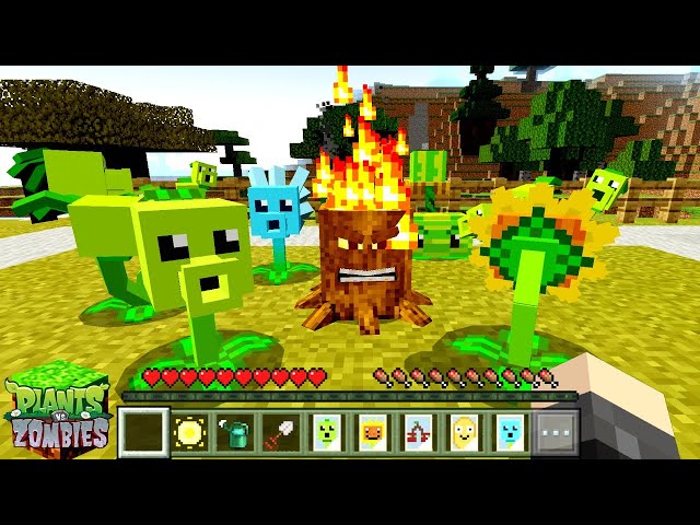 SERPVZ (Plants vs. Zombies Addon) Mods Minecraft Bedrock