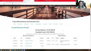New Fund Advisor Portal Training-Scholarships