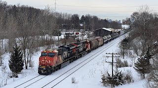 Winnipeg to Toronto - CN M302 at the Kiwanis Foot Bridge in London