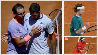 Rublev y Tsitsipas sobreviven en Roma. Conferencia de prensa de Nadal.