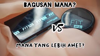 MAYBELLINE FIT ME MATTE AND PORELESS POWDER FOUNDATION VS FIT ME MATTE PORELESS COMPACT POWDER