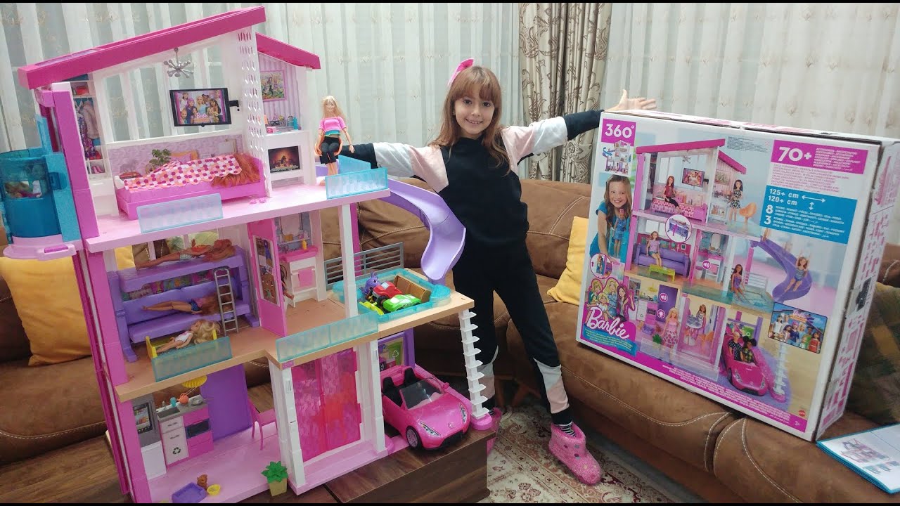 yeni barbie ruya evi elif ile eglenceli video evdekal sendeoyna sendeyap youtube