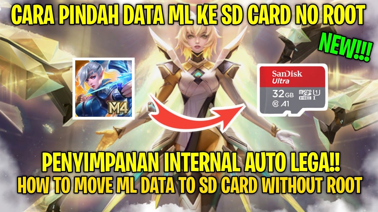 Cara Pindah Data ML ke SD Card No Root !! pindah data ML ke SD Card