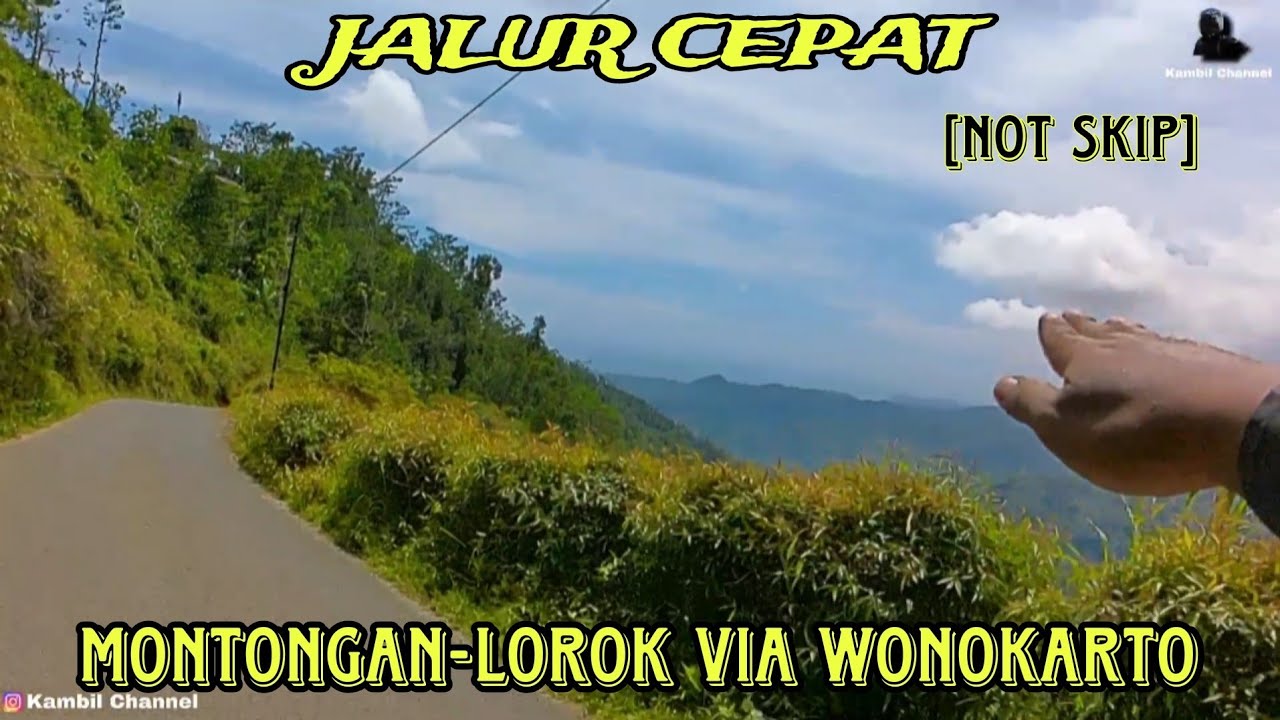 JALUR CEPAT MONTONGAN-NGADIROJO LOROK VIA WONOKARTO [NOT SKIP] [MOTOVLOG PACITAN]