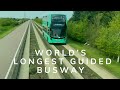 Guided busway in cambridge england a comfortable journey