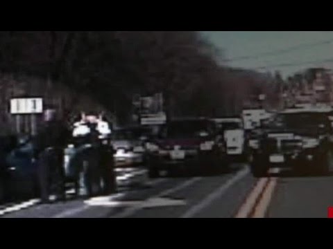 Watch: 4 black officers held at gunpoint by white cops