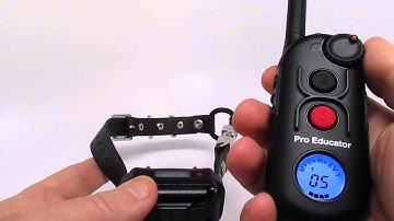 E-Collar Technologies Pro Educator PE-900 how to pair receiver
