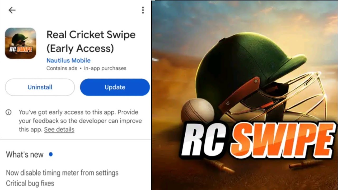 Real Cricket Swipe New Update Launched | Real Cricket Swipe Early Access