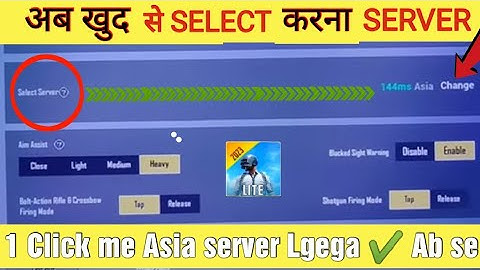 How to Connect Asia server Pubg lite | Pubg mobile lite New update New Feature 😍