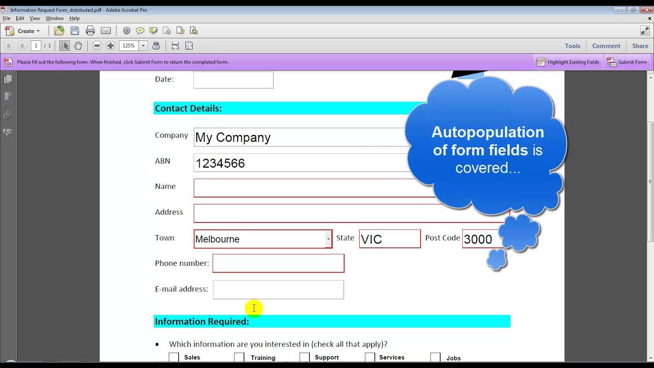 CLASS Training: PDF Writer Create and Manage Forms Course - YouTube