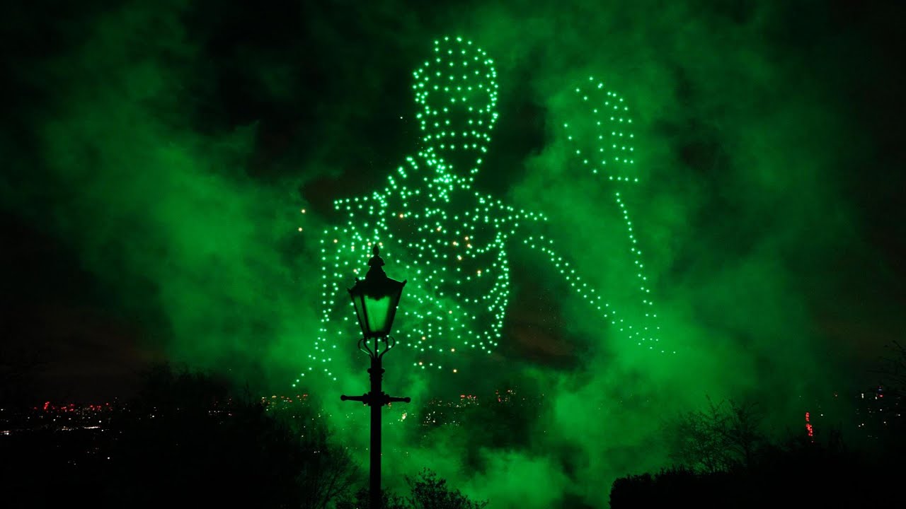 【4K】2025 Ally Pally Firework&Drone Show, London