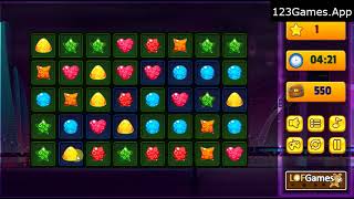 Stars Chain Matching Gameplay & Walkthrough | Free at 123Games.App screenshot 5