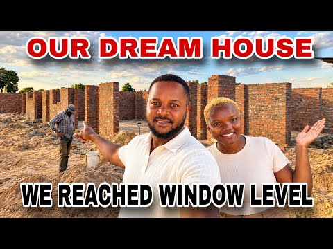 Finally Our Dream House Has Reached Window Level | Building in Zimbabwe 🇿🇼