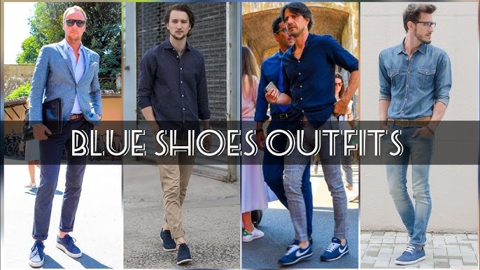 Blue Shoes For Guy's|Blue Shoes Combination Casual Outfits Ideas For Men's 2022 - YouTube