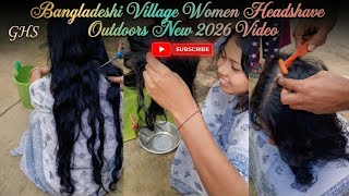 Bangladeshi Village Women Headshave Outdoors New 2026 Video