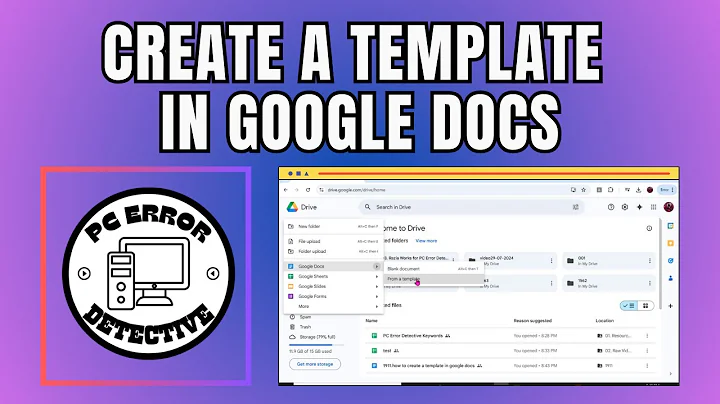 How to Create a Template in Google Docs